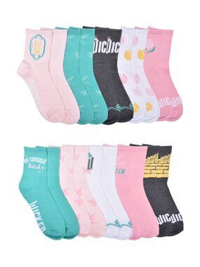 NWT Universal Wicked Womens 10-Pack Crew Socks, Shoe Size 4-10
